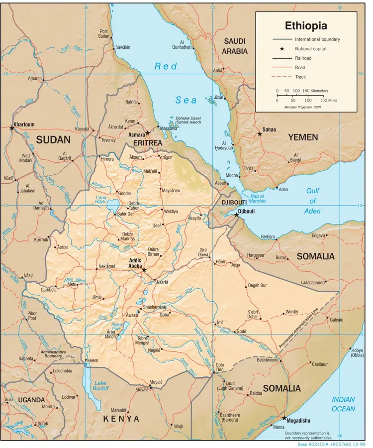 Râul Akaki — Catedrala Sfântul Gheorghe (Addis Abeba) (Etiopia)