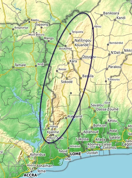 Akwapim-Togo-Gebirge — Begoro (Ghana)