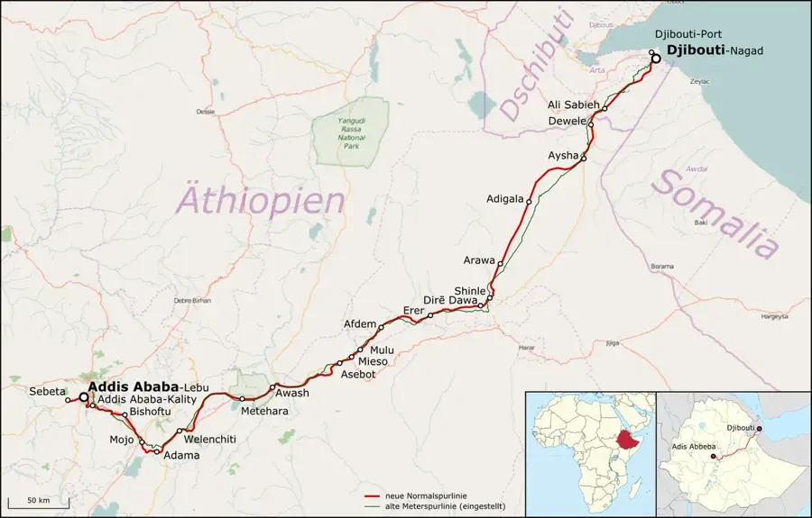 Historisches Viadukt von Ali Sabieh — Dakka (Dschibuti)