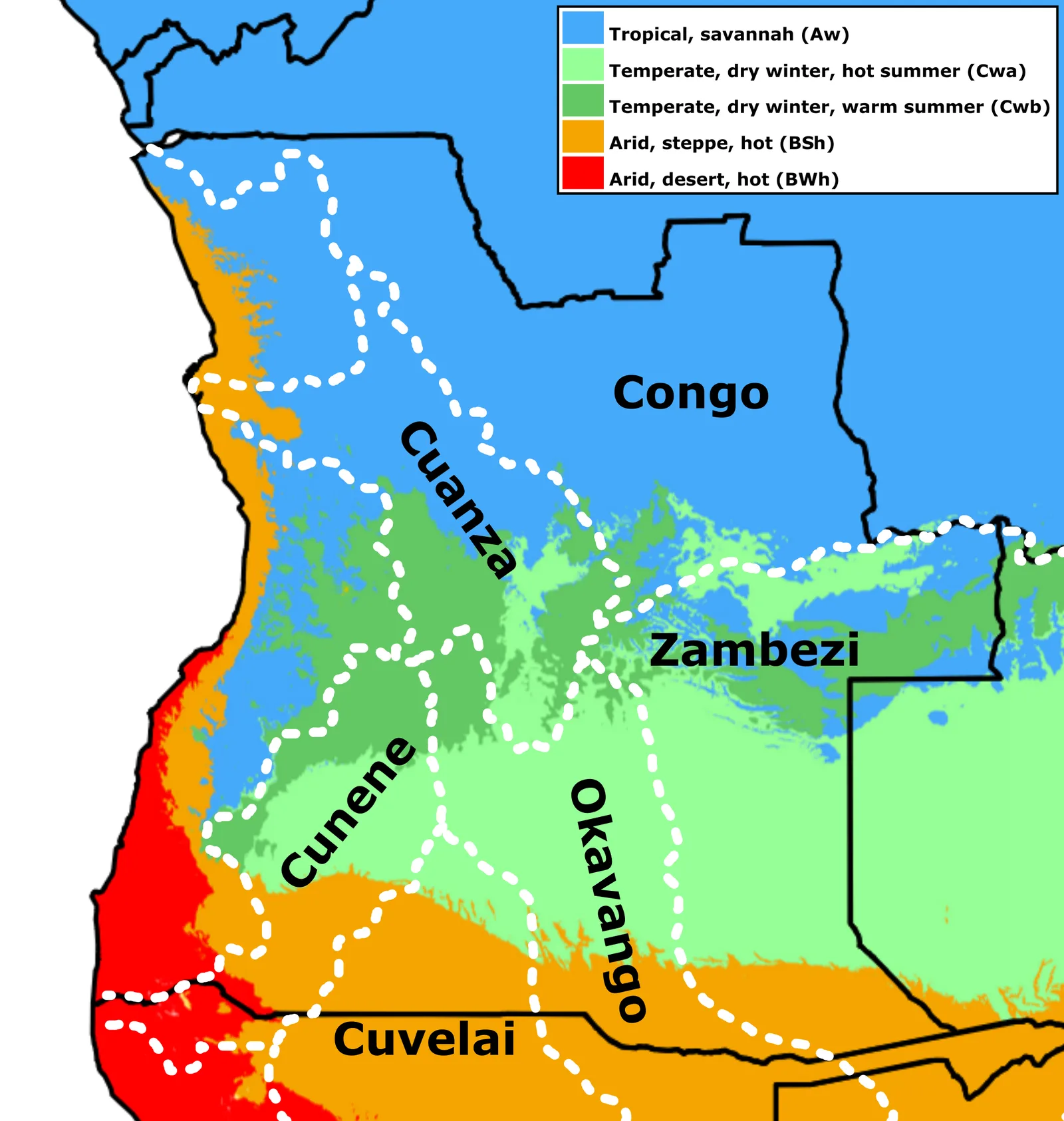Binga-Fälle — Queve (Angola)