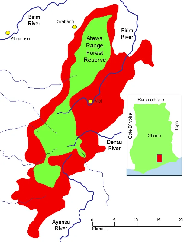 Munții Atiwa — Pra (Ghana)
