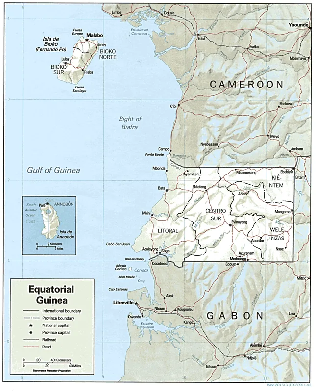 Pădurea Ureca — Cascadele de la Moca (Guineea Ecuatorială)