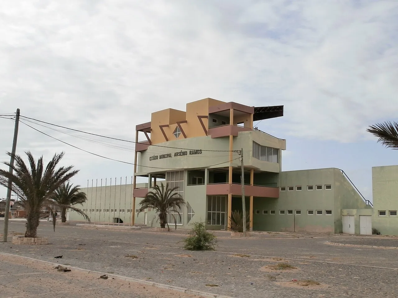 Dattelpalmen-Haine von Sal Rei — Hafen von Sal Rei (Cabo Verde)