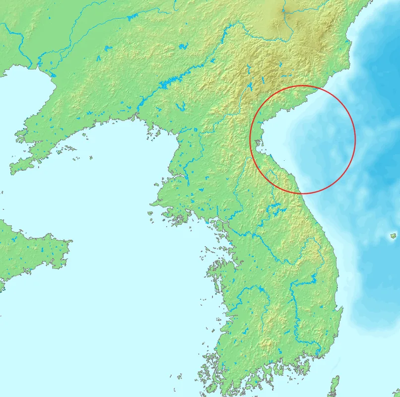 Coasta de Est a Golfului Coreei de Est — Sinpo (Coreea de Nord)