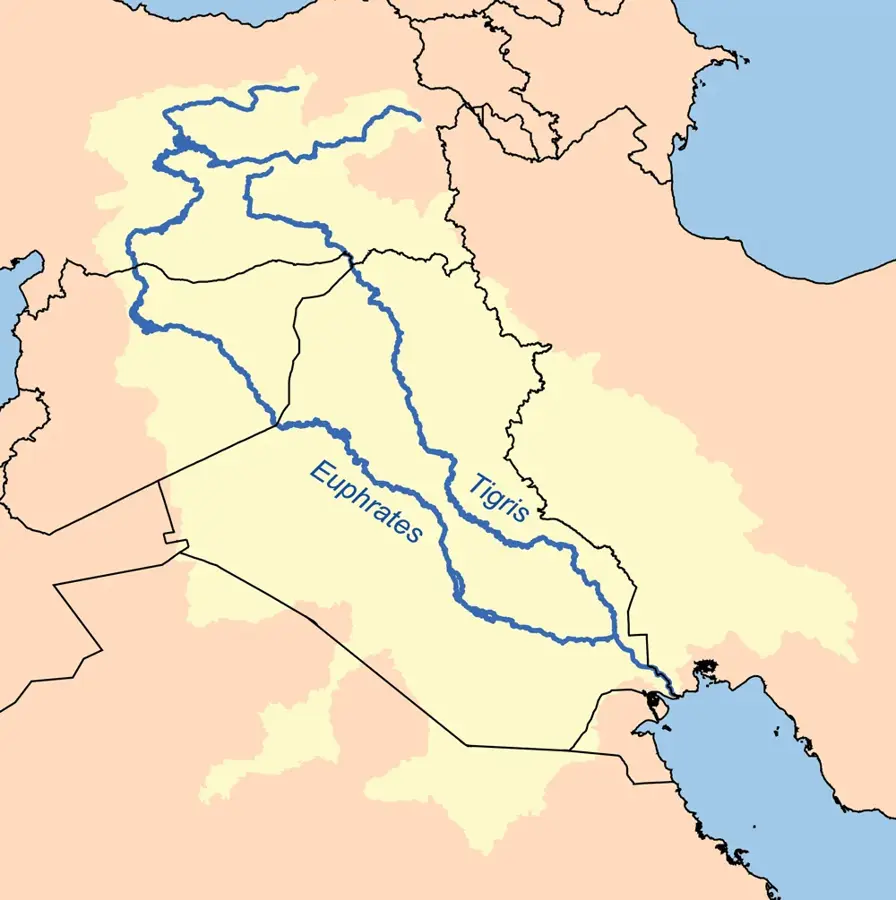 Euphrat — Mari (Syrien)