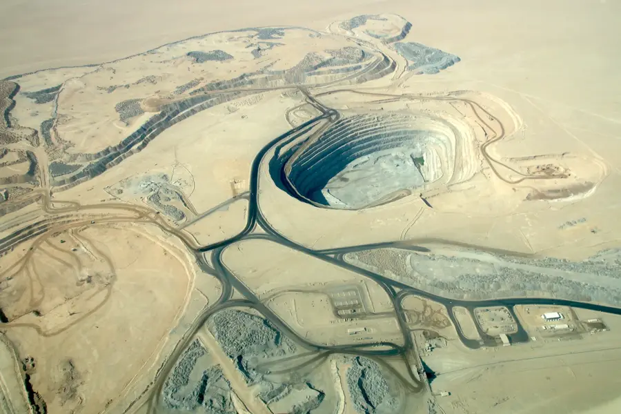 Husab-Uranmine — Kuiseb-Fluss (Namibia)