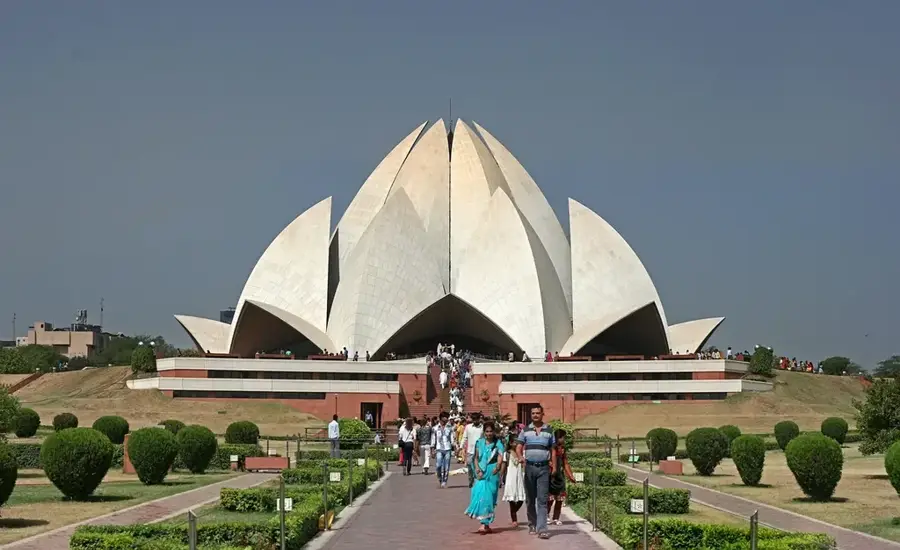 Lotustempel — Gurgaon Finanz- und Technologiezentrum (Indien)