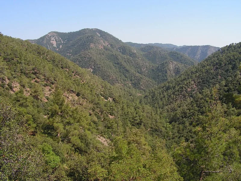 Munții Troodos — Cascada Caledonia (Cipru)