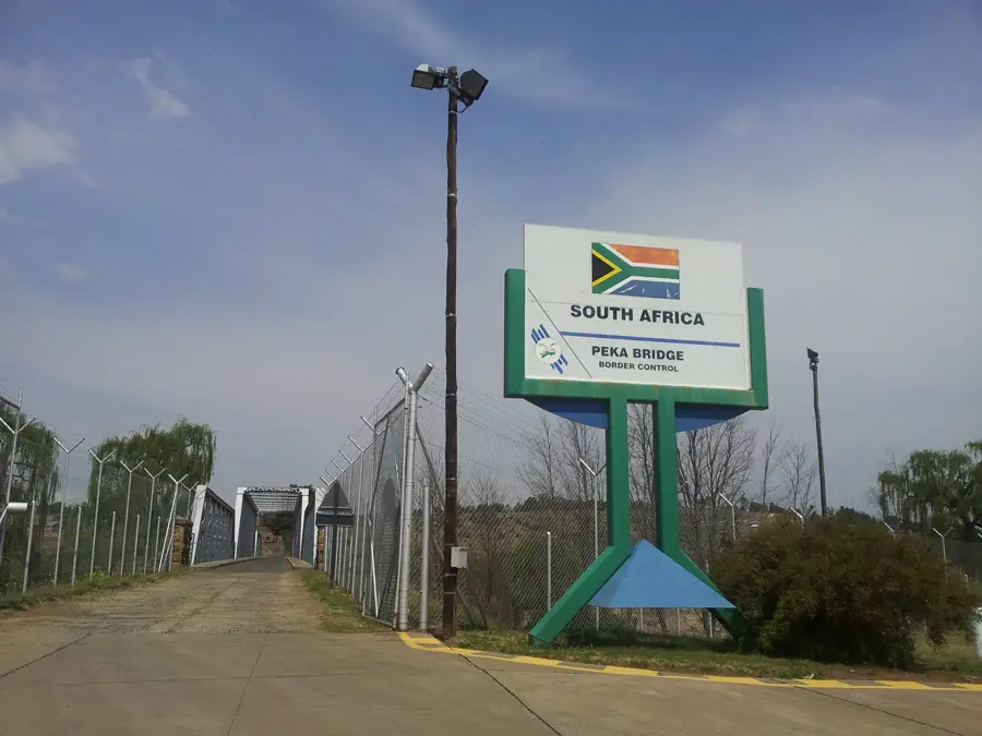Telle-Brücke (Grenze) — Maphutsaneng (Lesotho)