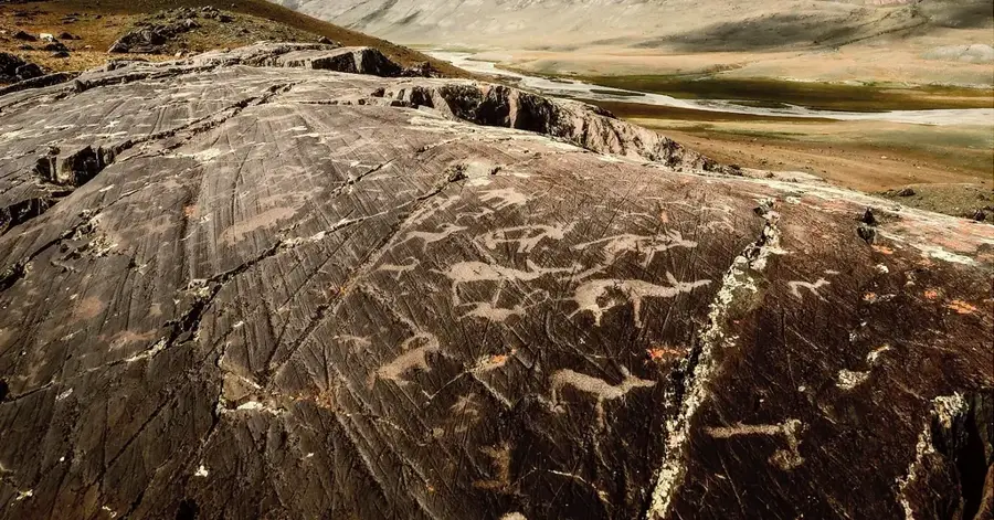 Petroglyphen des mongolischen Altai