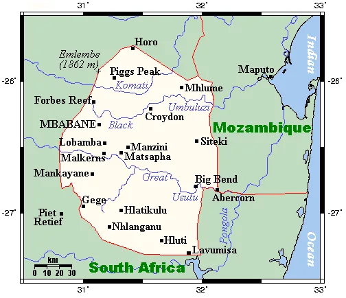 Ngwempisi River — Malkerns Pineapple Fields (Eswatini)