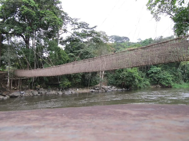 Podul de liane din Poubara — Boumango (Gabon)