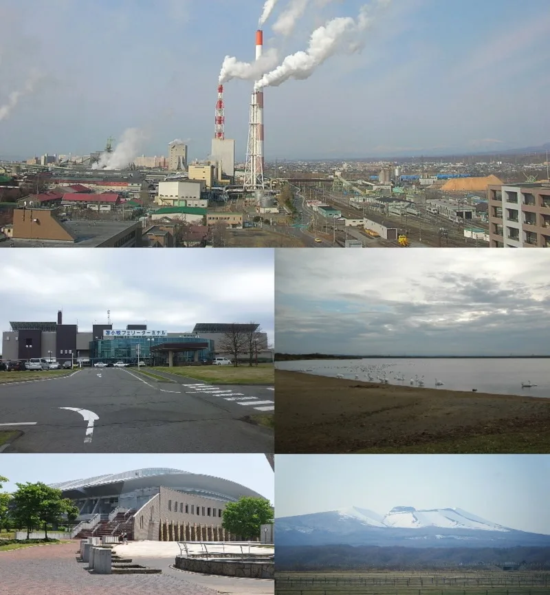 Hafen von Tomakomai — Shikotsu-Tōya Plateau (Japan)
