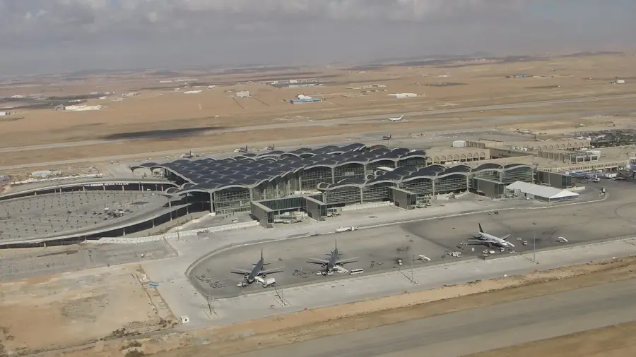 Queen Alia International Airport — Madaba Map (Jordan)