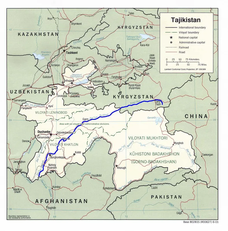 Valea Rasht — Rogun (Tadjikistan)
