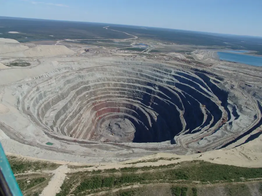 Diamantenmine Udatschnaja (Russland)