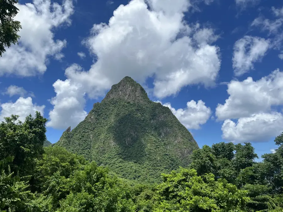 Petit Piton Wasserfall-Relief