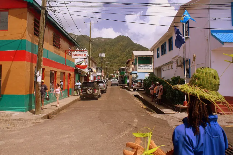 Rathaus von Soufrière — Choiseul Village (St. Lucia)