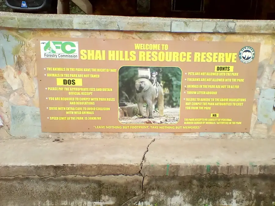 Rezervația Shai-Hills — Ada-Foah (Ghana)