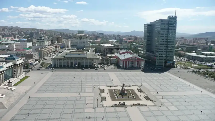 Süchbaatar-Platz — Nalaich (Mongolei)