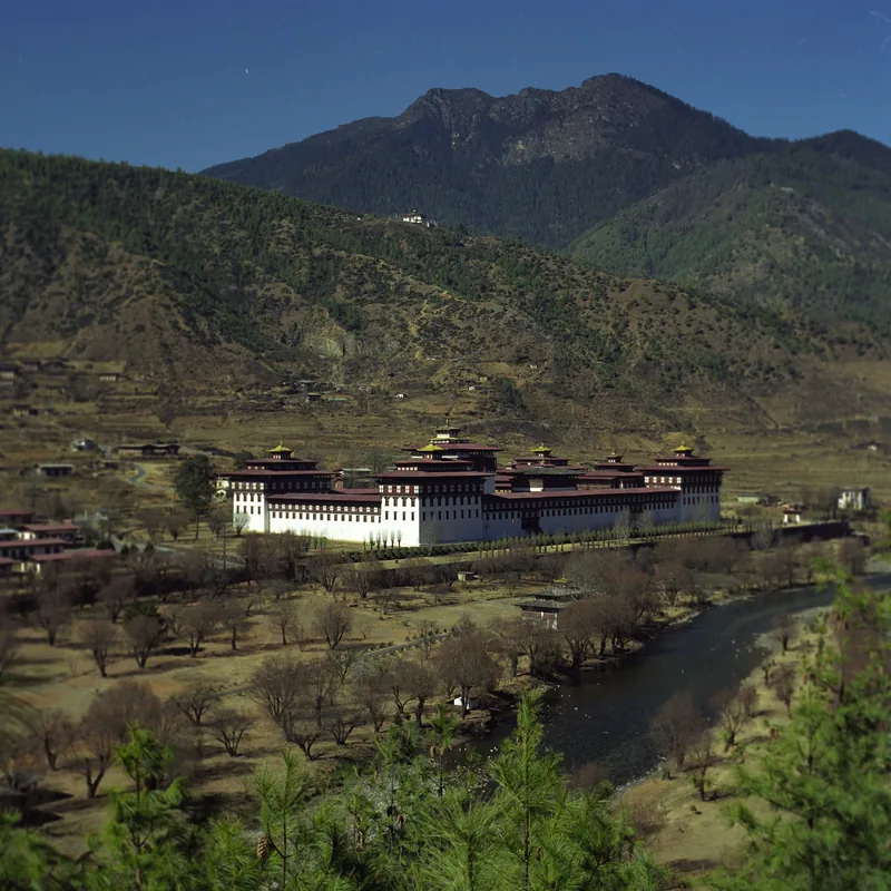 Tashichho Dzong — Mănăstirea Phajoding (Bhutan)