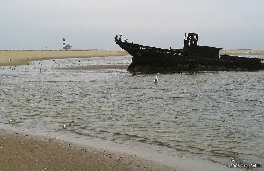 Leuchtturm Pelican Point — Namib-Wüste (Namibia)