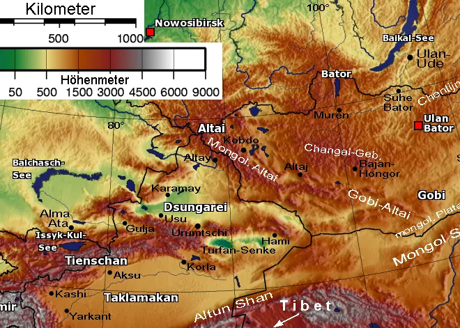 Geierschlucht (Yolyn Am) — Weiße Stupa (Tsagaan Suvarga) (Mongolei)